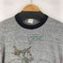 80S USA製 Sportswear 企業 両面プリントデザイン リンガーTシャツ レディース JPN:L
