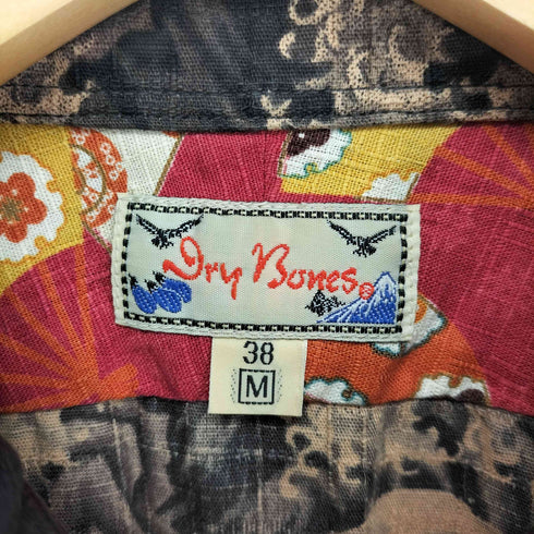 ドライボーンズ Dry Bones Japanese pattern 和柄 ロングスリーブシャツ メンズ US:38