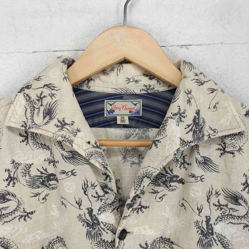 ドライボーンズ Dry Bones Japanese pattern 和柄 龍 ロングスリーブシャツ メンズ US:38