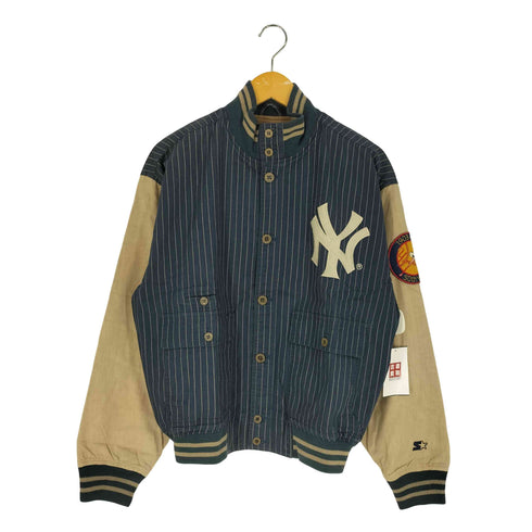 スターター STARTER 90S COOPERSTOWN ツートン ストライプ コットンリネン スタジャン メンズ import:M
