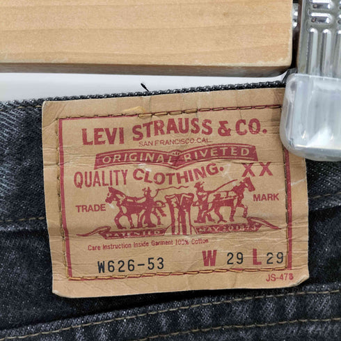 リーバイス Levis 日本製 W626-5358 ブラック デニム カットオフ レディース W29 L29