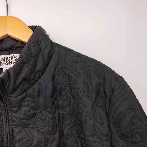 チコズデザイン CHICOS DESIGN 90s キルティング ステッチ スタンドカラー ジャケット レディース 3