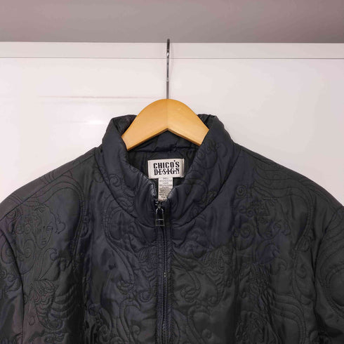 チコズデザイン CHICOS DESIGN 90s キルティング ステッチ スタンドカラー ジャケット レディース 3