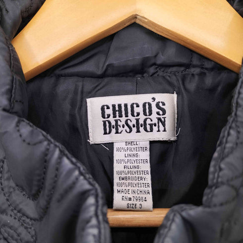 チコズデザイン CHICOS DESIGN 90s キルティング ステッチ スタンドカラー ジャケット レディース 3