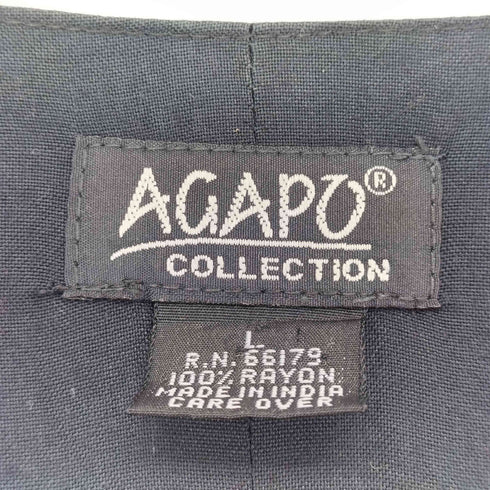 agapo レーヨン フィッシュネットベスト レディース import:L