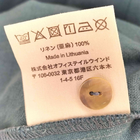 JURGA ピンタックL/Sリネンブラウス レディース ONE SIZE