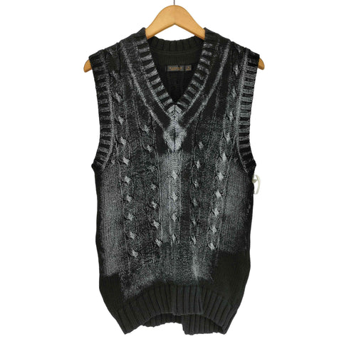 ラドメスメンズビギ Radmess MENS BIGI 立体編み ペイント加工 ベストニット メンズ import:M