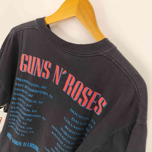 ハードロックバンド 両面プリント クルーネック ツアーTシャツ メンズ