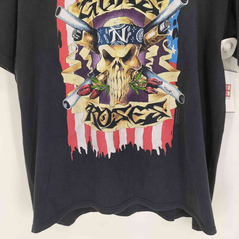 ハードロックバンド 両面プリント クルーネック ツアーTシャツ メンズ