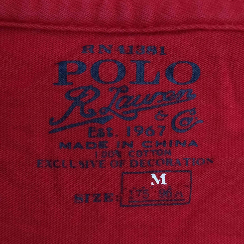 ポロラルフローレン POLO RALPH LAUREN スモールポニー刺繍 ポケット ロンT メンズ import:M