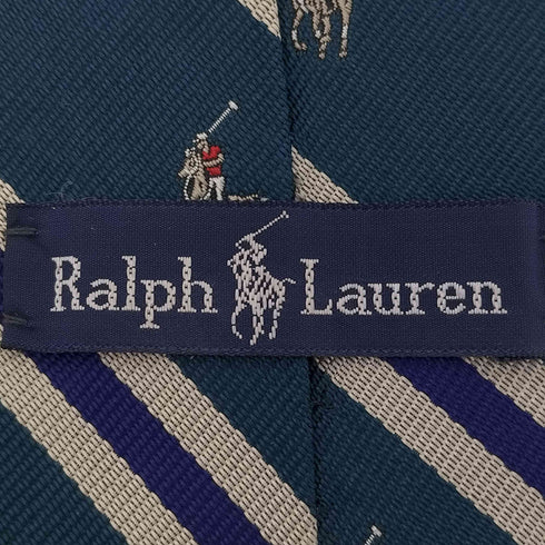 ポロラルフローレン POLO RALPH LAUREN シルク100% ストライプ ネクタイ メンズ