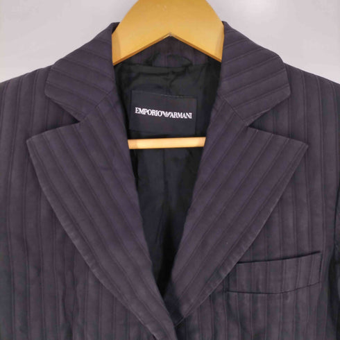 エンポリオアルマーニ EMPORIO ARMANI ストライプ 1B テーラードジャケット レディース EUR:40