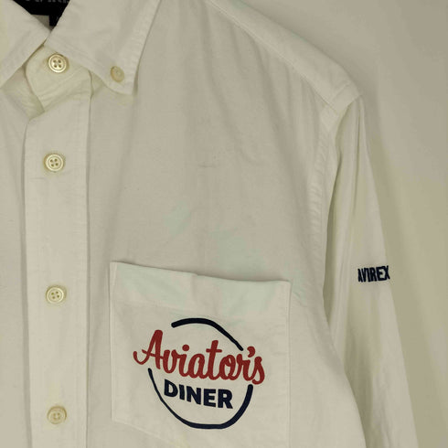 アヴィレックス AVIREX L/S OXFORD BUTTON DOWN SHIRT DINERS メンズ JPN:M