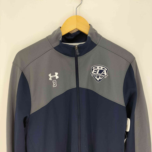 アンダーアーマー UNDER ARMOUR サッカークラブチーム ワッペン ロゴ刺繍 ナンバリング バイカラー プラクティスジャージ トラックジャケット メンズ import:L