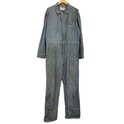 work wear corporation USA製 ヘリンボーン つなぎ メンズ 42