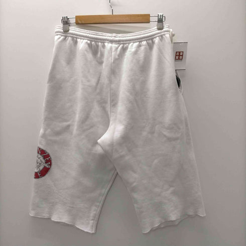BRONZE AGE ブロンズエイズ 90S OLD USA製 フィッシュ ボーン サークル ロゴ プリント カットオフ カスタム クロップド スウェット パンツ メンズ