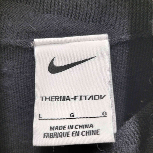 ナイキ NIKE Therma-FIT ADV 袖グローブ型サムホール ハーフジップニット ベンチレーション付き Y2K レディース JPN:L