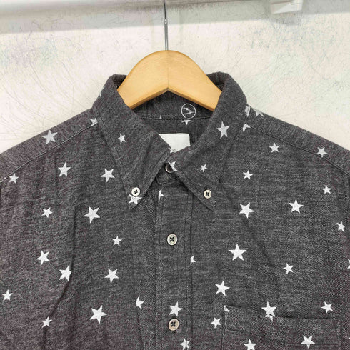 ユニフォームエクスペリメント uniform experiment 星柄 ボタンダウンシャツ メンズ JPN:2