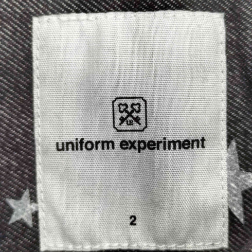 ユニフォームエクスペリメント uniform experiment 星柄 ボタンダウンシャツ メンズ JPN:2