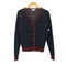 ジョンスメドレー JOHN SMEDLEY 英国製 トライカラー Vネック ウール カーディガン レディース import:M