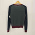 ジョンスメドレー JOHN SMEDLEY 英国製 トライカラー Vネック ウール カーディガン レディース import:M