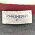 ジョンスメドレー JOHN SMEDLEY 英国製 トライカラー Vネック ウール カーディガン レディース import:M