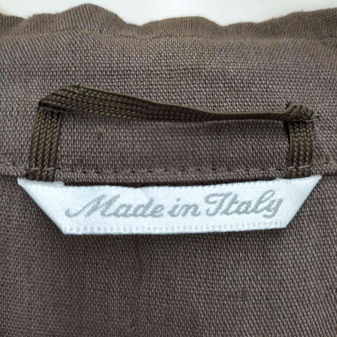 マックスマーラ MAX MARA 白タグ イタリア製 リネン 半袖 ダブルブレスト テーラードジャケット レディース 40
