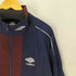 アンブロ UMBRO 別注 ロゴエンブロイダリー ナイロン トラックジャケット メンズ import:XL