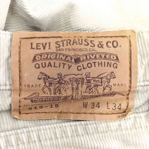 リーバイス Levis 90S 515 ボタン裏J38 コーデュロイパンツ メンズ 34/34