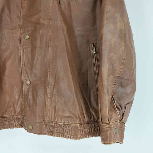 ANGEL LEATHER ライダースデザインレザージャケット メンズ import:M
