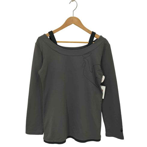 ルコックスポルティフ le coq sportif ロゴプリント ショルダーストラップ ジャージーカットソー Y2K レディース