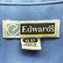 エドワーズ edwards 90-00S 企業ロゴ 刺繍 ボタンダウン L/S シャツ メンズ import:XL
