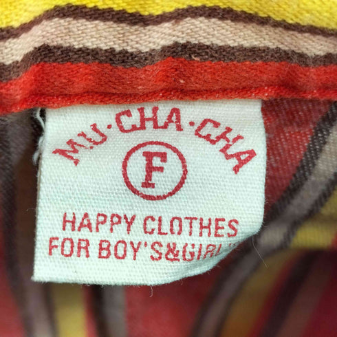 MU CHA CHA ストライプ柄 L/S ウエスタンシャツ メンズ FREE