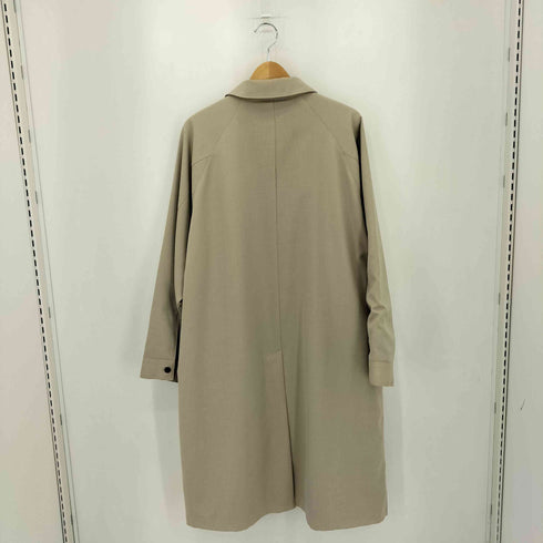 ロングスリーブ フロントボタン ステンカラーコート メンズ