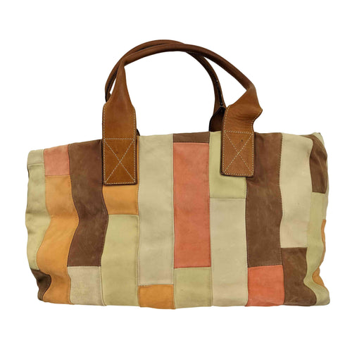 franco martini MADE IN ITALY パッチワーク レザートートバッグ レディース