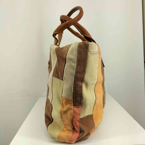 franco martini MADE IN ITALY パッチワーク レザートートバッグ レディース