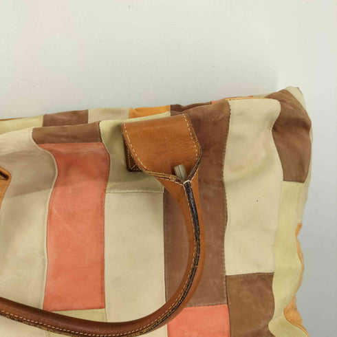 franco martini MADE IN ITALY パッチワーク レザートートバッグ レディース