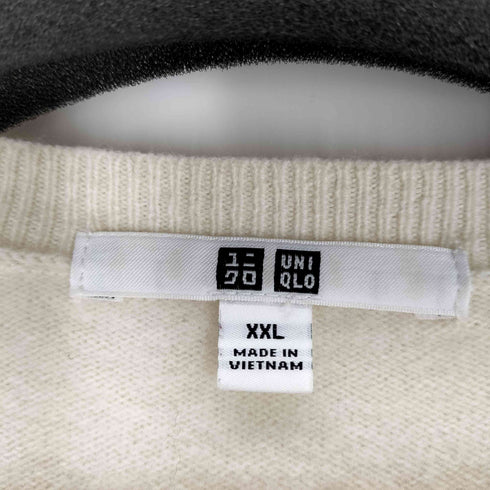 ユニクロ UNIQLO CASHMERE 100% カシミヤ Vネック ニット レディース XXL