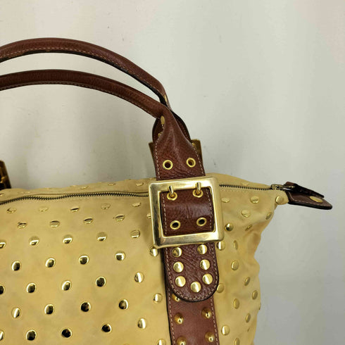 BE&D スタッズ ベルトデザイン トートバッグ レディース