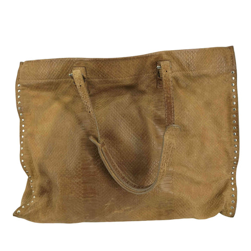 FRANCESCO BIASIA スタッズデザイン パイソン トートバッグ レディース