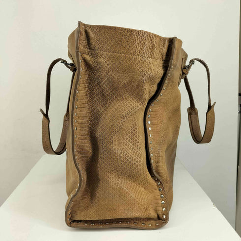 FRANCESCO BIASIA スタッズデザイン パイソン トートバッグ レディース