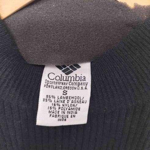 コロンビア Columbia ショルダーパッチ モックネック リブニットセーター レディース import:S