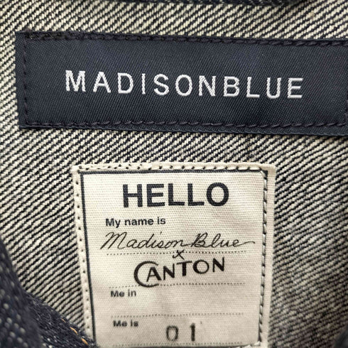 マディソンブルー MADISONBLUE OVERALLS 1ST デニムジャケット レディース JPN:1