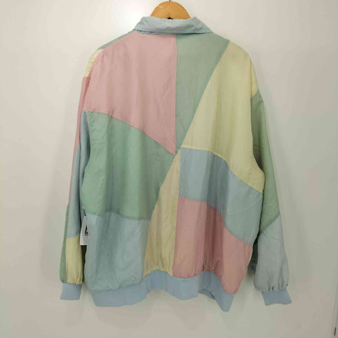 ブレア Blair シルク100 パステルカラー切替 ジャケット メンズ 3XL