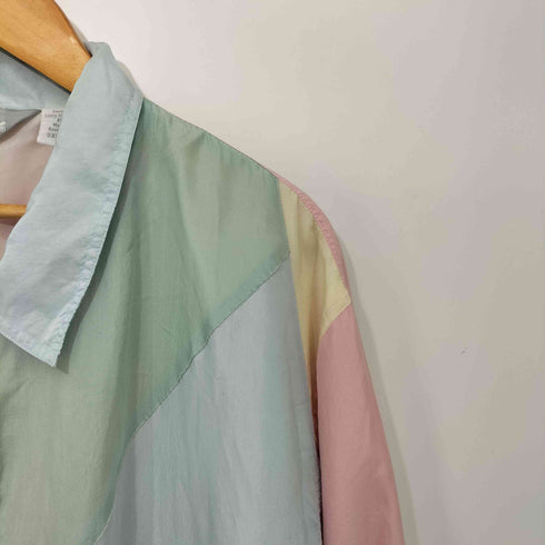 ブレア Blair シルク100 パステルカラー切替 ジャケット メンズ 3XL