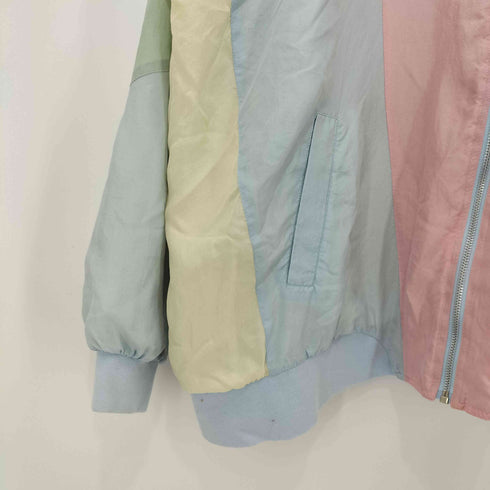 ブレア Blair シルク100 パステルカラー切替 ジャケット メンズ 3XL