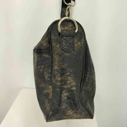 カスタムカルチャー CUSTOM CULTURE クロコ型押し ショルダーバッグ メンズ