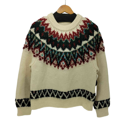 コーヘン COOHEM KOHEN NORDIC KNIT PULLOVER ウール ノルディック ニット プルオーバー レディース JPN:M