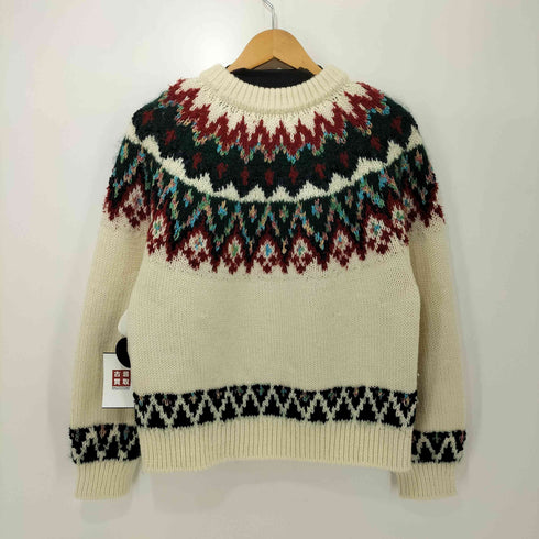 コーヘン COOHEM KOHEN NORDIC KNIT PULLOVER ウール ノルディック ニット プルオーバー レディース JPN:M