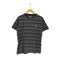 ROCSTAR ロゴ刺繍クルーネックボーダーTシャツ メンズ M